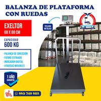 Balanza Exeltor Estriado con Ruedas-600KG